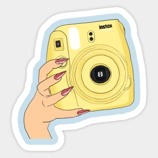 Yellow Instax Sticker